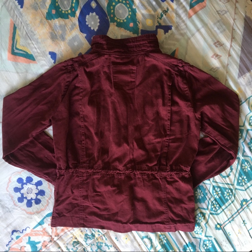 Maroon Cargo Jacket🍓 - Picture 7 of 8